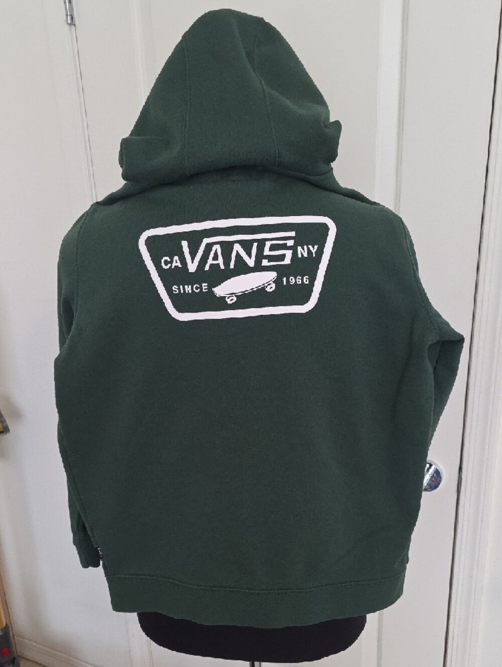 Vans Dark Green Full-Zip Kids Hoodie - Picture 3 of 8